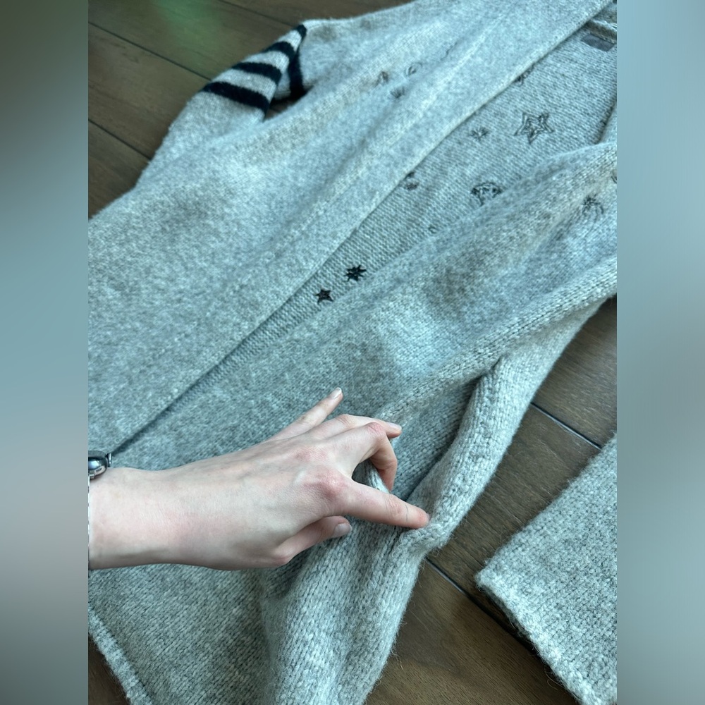 MOTHER The Hip Cardigan in Map Of Stars - Picture 15 of 16